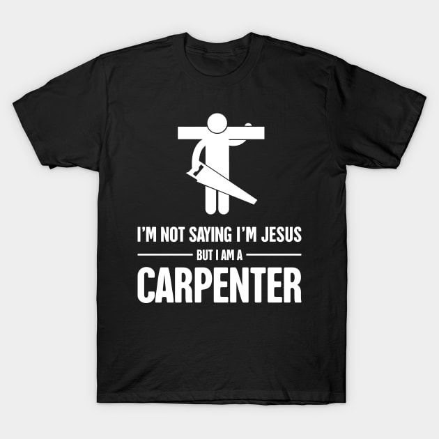 Funny Christian Carpenter Jesus Graphic T-Shirt by MeatMan